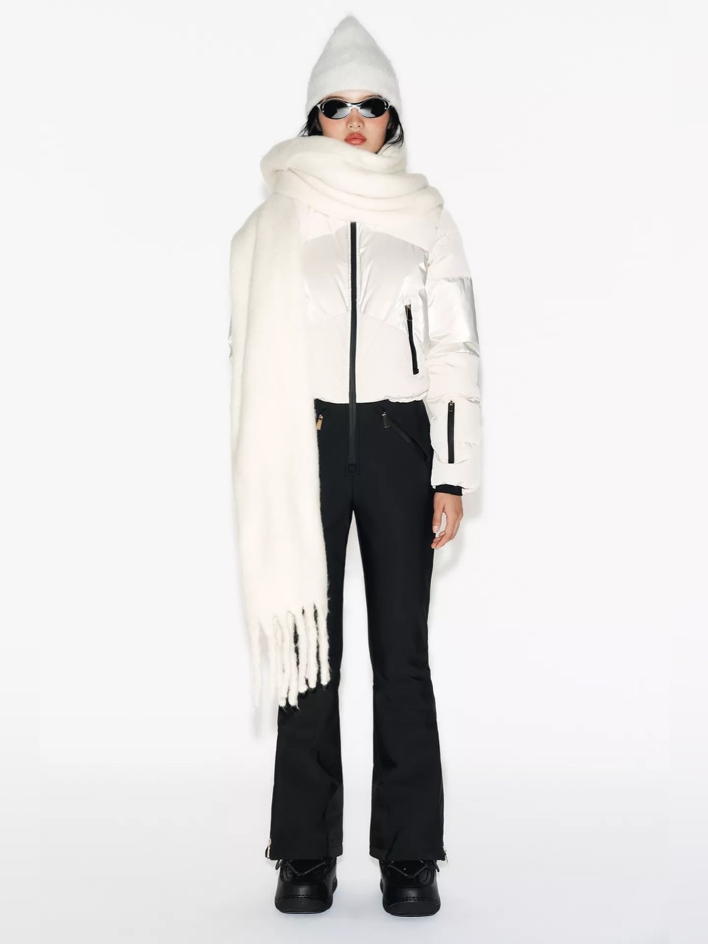 ZARA COMBINED PUFFER WATER RESISTANT WINDPROOF RECCO® TECHNOLOGY SKI OVERALLS